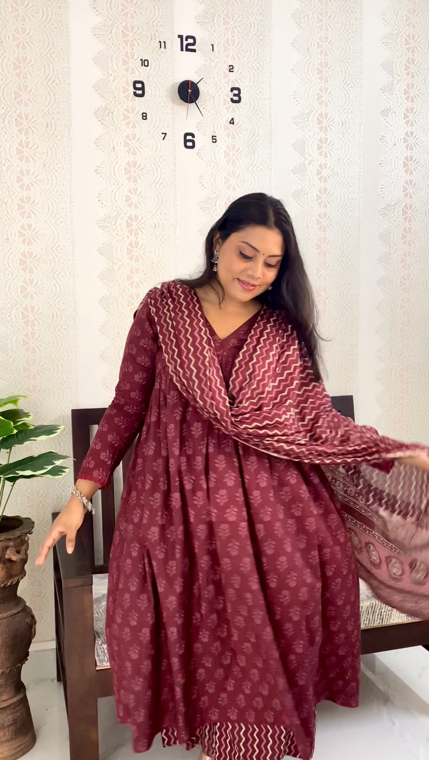 Burgundy
Jaipuri Cotton Salwar Set