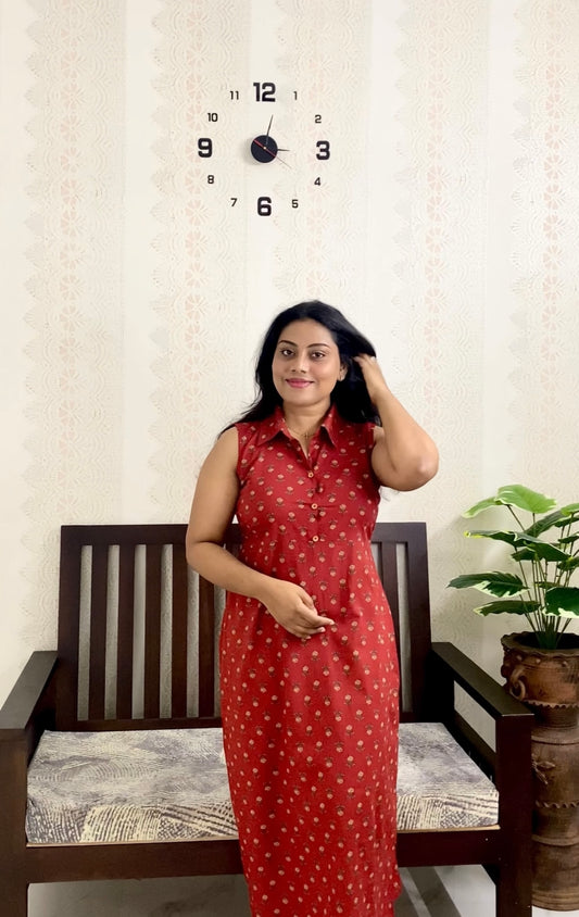 Floral Eve Cotton Dress